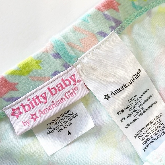 Bitty Baby by American Girl multicolored houndstooth print leggings - Picture 3 of 3